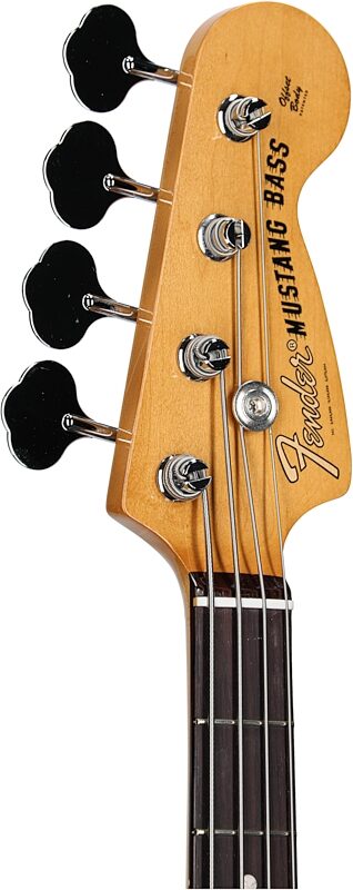 Fender Vintera II '70s Mustang Electric Bass (with Gig Bag), Competition Burgundy, Headstock Left Front