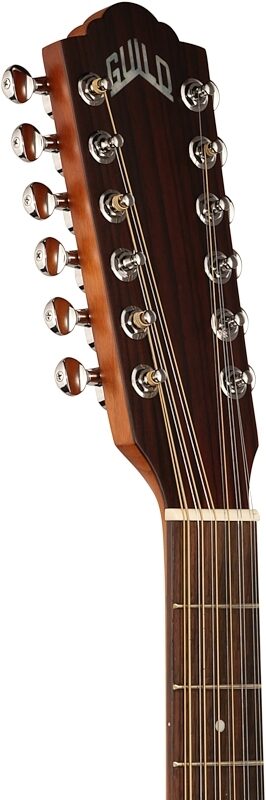 Guild F-2512E Maple Acoustic-Electric Guitar, 12-String, Natural, Headstock Left Front