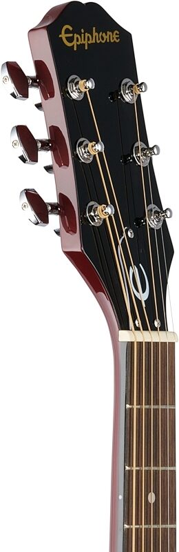 Epiphone Starling Acoustic Player Pack (with Gig Bag), Wine Red, Headstock Left Front