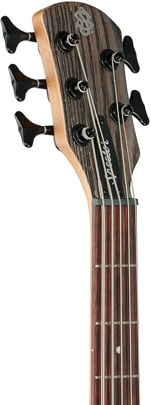 Spector NS Pulse 5-String Bass, Charcoal Gray, Headstock Left Front
