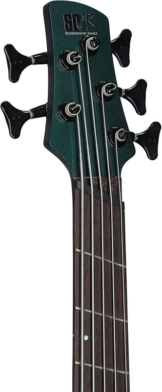 Ibanez Bass Workshop SRMS725 Multi Scale Bass Guitar, Blue Cham, Headstock Left Front
