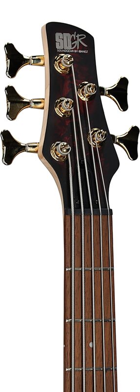 Ibanez SR305EDX Electric Bass Guitar, Wine Red Frozen Matte, Headstock Left Front