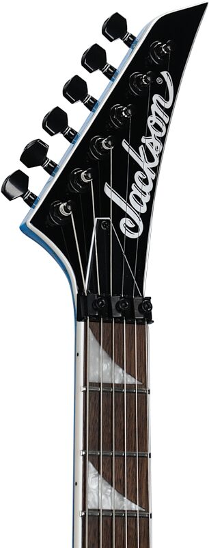 Jackson X Series Soloist SL3X DX Crackle Electric Guitar, Frost Byte, Headstock Left Front