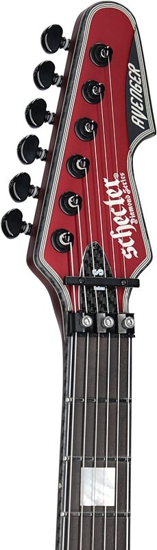 Schecter Avenger FR-S Special Edition Electric Guitar, Satin Candy Apple Red, Headstock Left Front