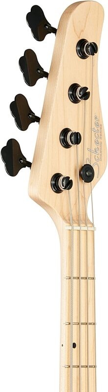 Schecter P-4 Bass Guitar, 4-String, 3 Tone Sunburst, Headstock Left Front