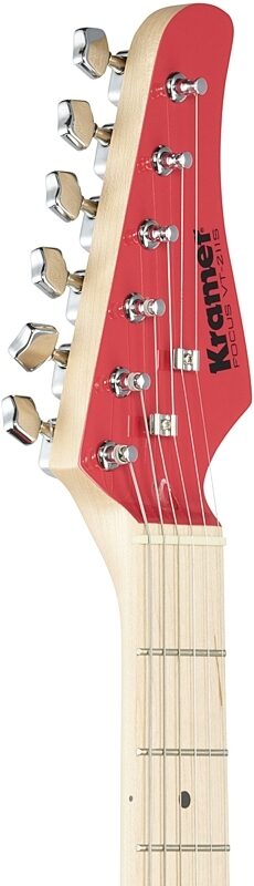 Kramer Focus VT-211S Electric Guitar, Ruby Red, Headstock Left Front