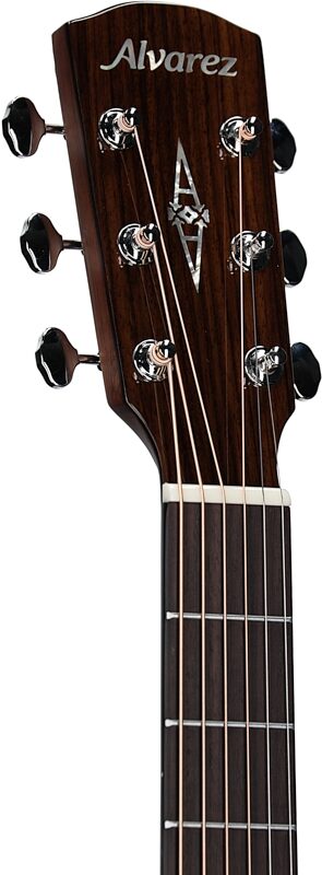 Alvarez MD70EBG Masterworks Herringbone Dreadnought Acoustic-Electric Guitar, Open Box (Very Good), Headstock Left Front