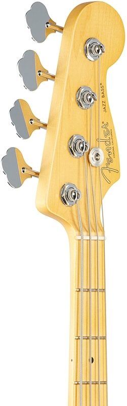 Fender American Pro II Jazz Electric Bass, Maple Fingerboard (with Case), 3-Color Sunburst, USED, Blemished, Headstock Left Front