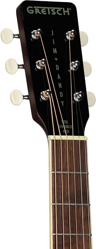 Gretsch Jim Dandy Concert Acoustic Guitar, Heritage Burst, Headstock Left Front