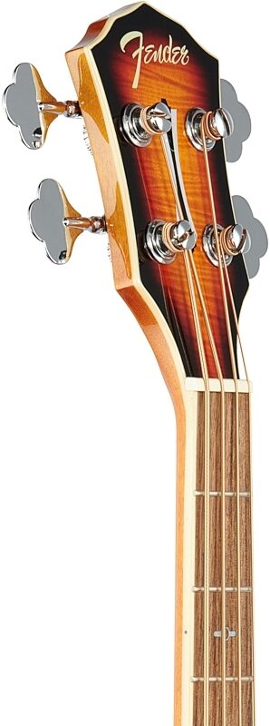 Fender FA450CE Acoustic-Electric Bass, 3-Color Sunburst, Headstock Left Front