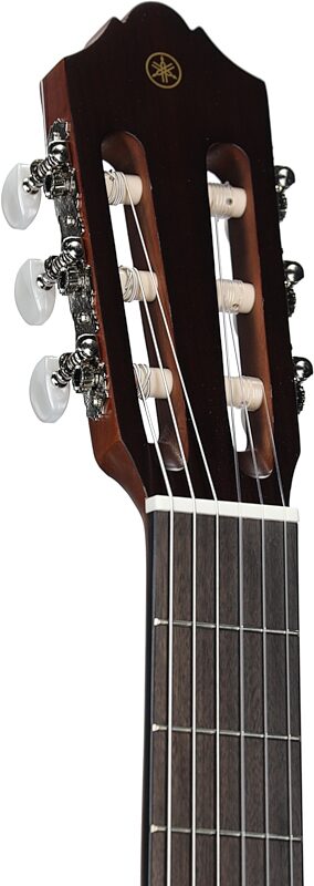 Yamaha CGX122MC Cedar Top Classical Acoustic-Electric Guitar, Natural, Headstock Left Front