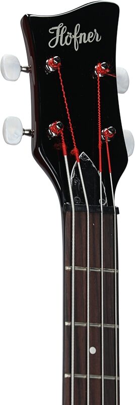 Hofner Ignition Club Electric Bass, Sunburst, Headstock Left Front