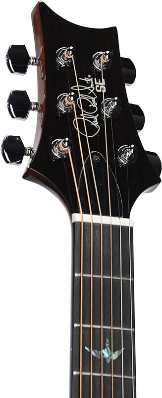 PRS Paul Reed Smith SE A50 Angeles Acoustic-Electric Guitar (with Case), Black Gold, Headstock Left Front