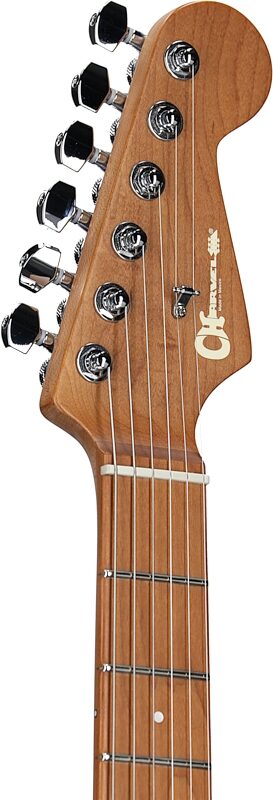 Charvel Pro-Mod DK24 HH 2PT CM Electric Guitar, with Maple Fingerboard, Satin Burgundy Mist, USED, Blemished, Headstock Left Front