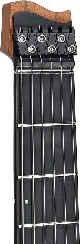 Strandberg Boden Metal NX 6 Tremolo Electric Guitar (with Gig Bag), Black Green, Headstock Left Front