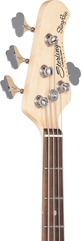 Sterling by Music Man StingRay Electric Bass, Vintage Cream, Headstock Left Front
