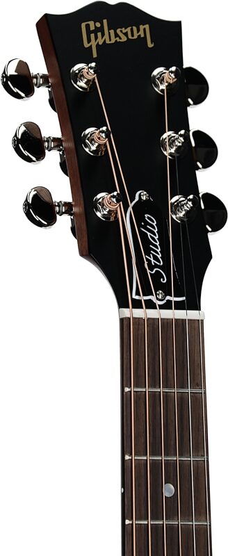 Gibson J-45 Studio Rosewood Acoustic-Electric Guitar, Gloss Finish (with Case), Natural, Headstock Left Front