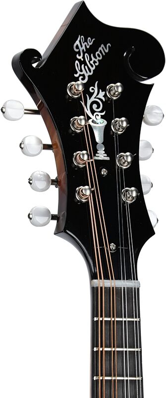 Gibson Custom F-5G Mandolin (with Case), Dark Burst, Headstock Left Front
