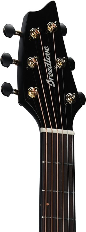 Breedlove Organic Pro Artista Concert CE Acoustic-Electric Guitar (with Case), Black Dawn, Headstock Left Front