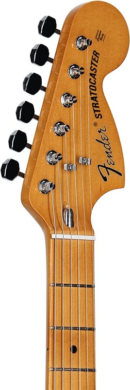 Fender Vintera II '70s Stratocaster Electric Guitar, Maple Fingerboard (with Gig Bag), Vintage White, Headstock Left Front