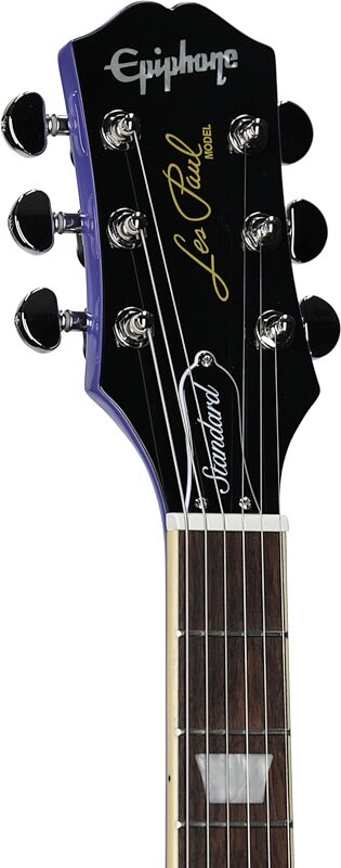 Epiphone Exclusive Les Paul Standard 60s Electric Guitar, Purple Sparkle, Headstock Left Front