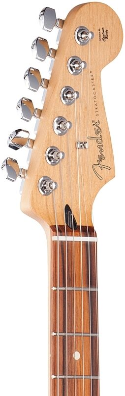 Fender Player Stratocaster Electric Guitar (Pau Ferro Fingerboard), 3-Color Sunburst, Headstock Left Front