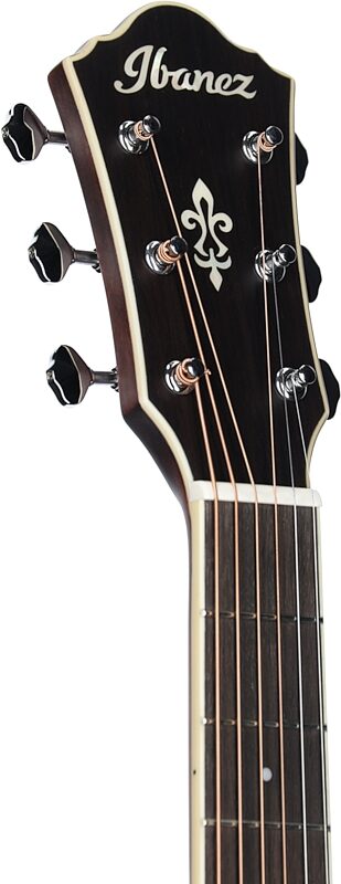 Ibanez AE200JR Acoustic-Electric Guitar (with Gig Bag), Dark Tide Blue Flat, Blemished, Headstock Left Front