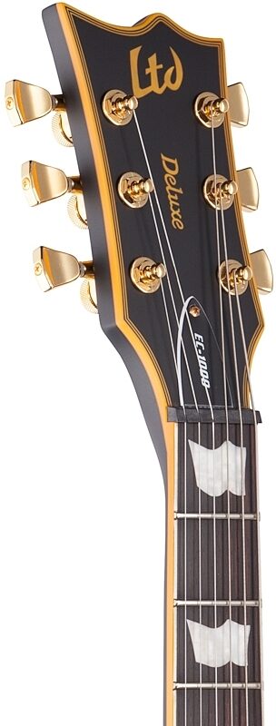 ESP LTD EC-1000 Electric Guitar, Left-Handed, Vintage Black, Headstock Left Front