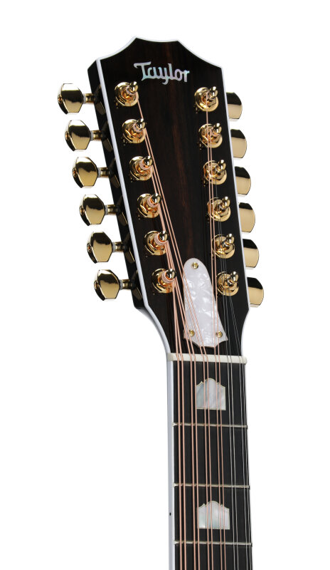 Taylor 657ce Doce Doble Grand Pacific Acoustic-Electric Guitar, 12-String (with Case), Black, Headstock Left Front