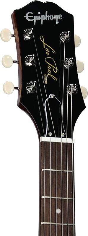 Epiphone Les Paul Junior Left-Handed Electric Guitar, Tobacco Burst, Headstock Left Front