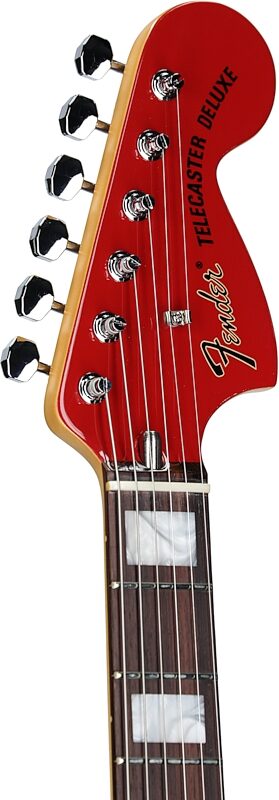 Fender Chris Shiflett Cleaver Telecaster Deluxe Electric Guitar (with Case), Dakota Red, Open Box (Very Good), Headstock Left Front