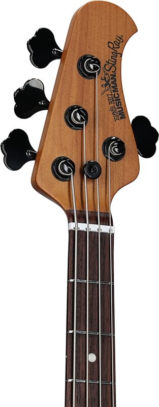 Ernie Ball Music Man StingRay Special Electric Bass (with Case), Speed Blue, Headstock Left Front
