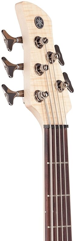 Yamaha TRBX605FM Electric Bass, 5-String, Satin Natural, Headstock Left Front