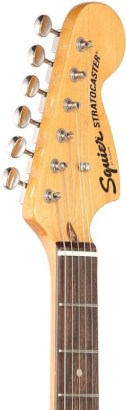 Squier Classic Vibe '70s Stratocaster Electric Guitar, Indian Laurel Natural, Headstock Left Front