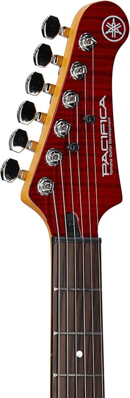 Yamaha Pacifica 612VIIFMX Electric Guitar, Fire Red, Customer Return, Blemished, Headstock Left Front