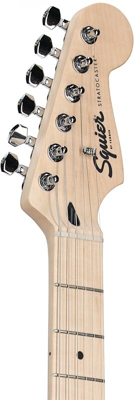 Squier Sonic Hard Tail Stratocaster Electric Guitar, Maple Fingerboard, Arctic White, Headstock Left Front