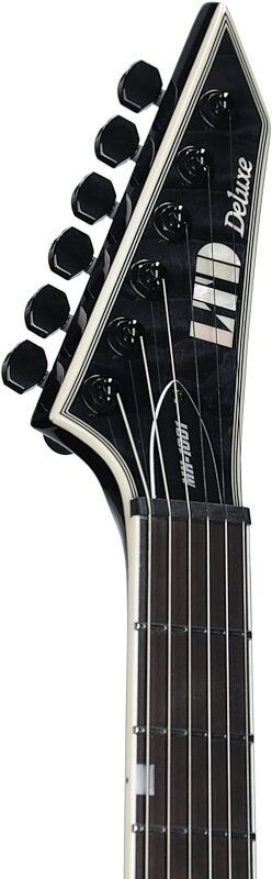 ESP LTD MH-1001NT Electric Guitar, See Thru Black, Headstock Left Front