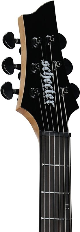 Schecter Sunset-6 Triad Electric Guitar, Left-Handed, Gloss Black, Headstock Left Front