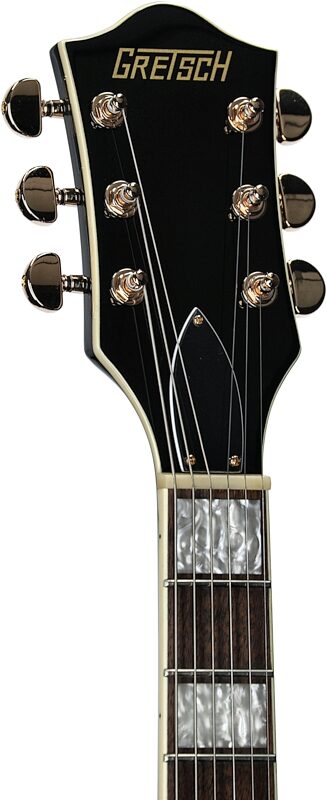Gretsch G2420T Streamliner HB Electric Guitar with Bigsby Tremolo, Cadillac Green, Headstock Left Front