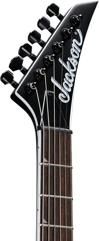 Jackson X Series Soloist SLA6 DX Baritone Electric Guitar, Satin Black, Headstock Left Front