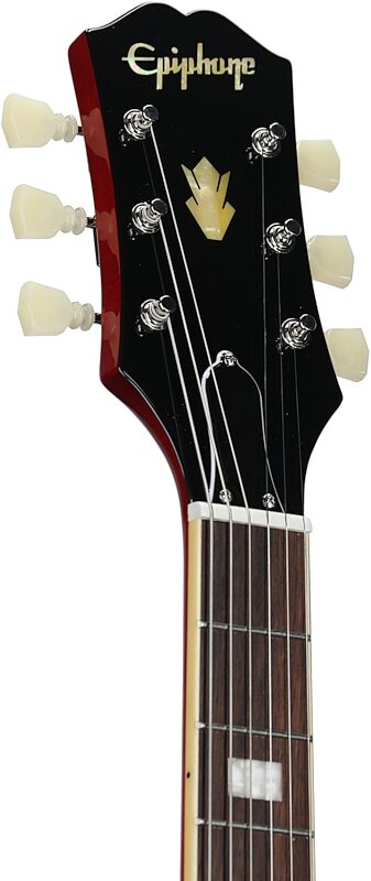 Epiphone Joe Bonamassa 1962 ES-335 Limited Edition Electric Guitar (with Case), 60s Cherry, Headstock Left Front