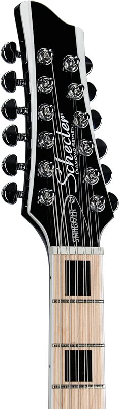 Schecter Stargazer 12 Electric Guitar, 12-String, Gloss Black, Headstock Left Front