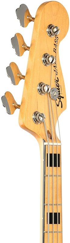 Squier Classic Vibe '70s Jazz Electric Bass, with Maple Fingerboard, Black, Headstock Left Front