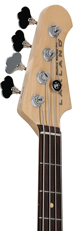 Lakland Skyline 44-01 Deluxe Spalted Electric Bass, Natural, Blemished, Headstock Left Front