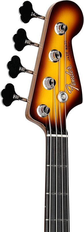 Fender Limited Edition Suona Jazz Thinline Electric Bass (with Case), Violin Burst, Headstock Left Front