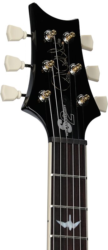 PRS Paul Reed Smith 10th Anniversary S2 McCarty 594 Electric Guitar (with Gig Bag), Black Amber, Headstock Left Front
