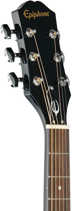 Epiphone Starling Dreadnought Acoustic Guitar, Ebony, Headstock Left Front