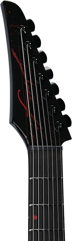 Legator Ninja 7 Slaughter Series Electric Guitar, 7-String, Demolisher Black , Headstock Left Front