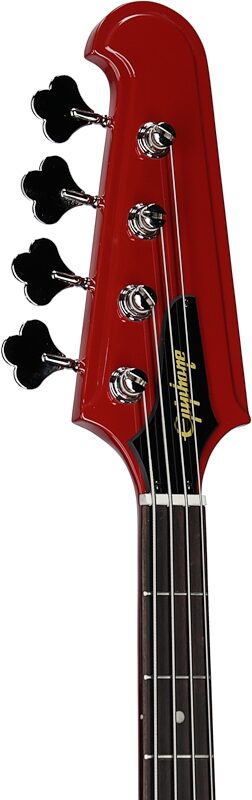 Epiphone Thunderbird '64 Electric Bass (with Gig Bag), Ember Red, with Gig Bag, Headstock Left Front