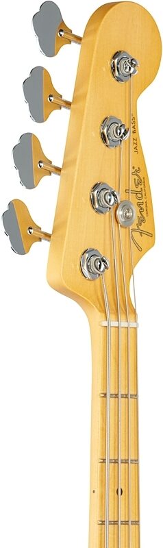 Fender American Pro II Jazz Electric Bass, Maple Fingerboard (with Case), Olympic White, Headstock Left Front